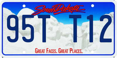 SD license plate 95TT12