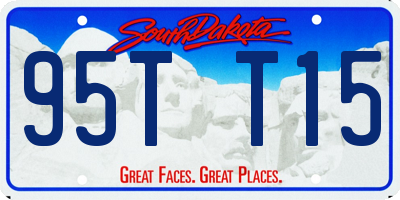 SD license plate 95TT15