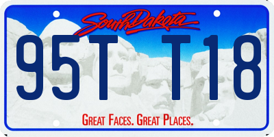 SD license plate 95TT18