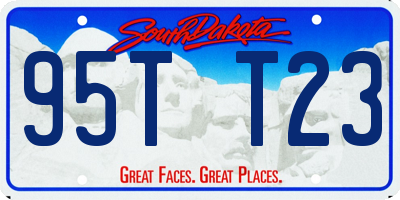 SD license plate 95TT23