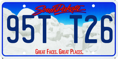 SD license plate 95TT26