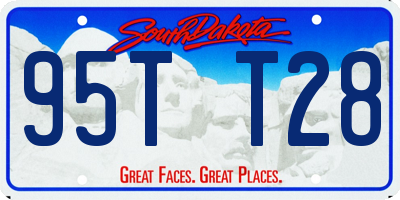 SD license plate 95TT28