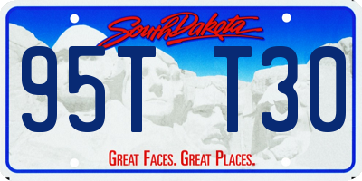 SD license plate 95TT30