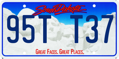 SD license plate 95TT37