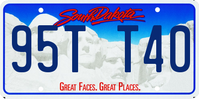 SD license plate 95TT40