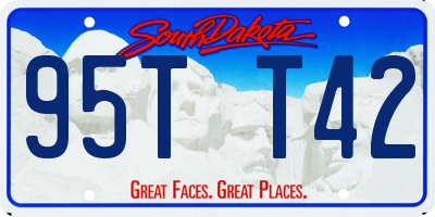 SD license plate 95TT42