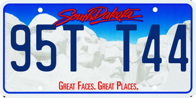 SD license plate 95TT44