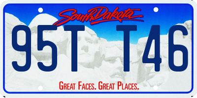 SD license plate 95TT46