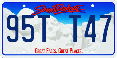 SD license plate 95TT47