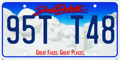 SD license plate 95TT48