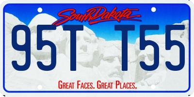 SD license plate 95TT55