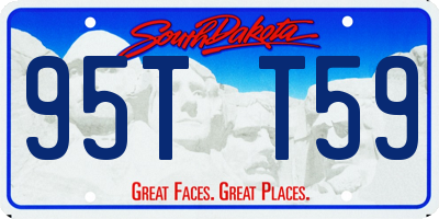 SD license plate 95TT59