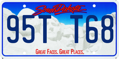 SD license plate 95TT68