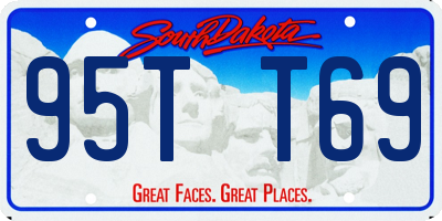 SD license plate 95TT69