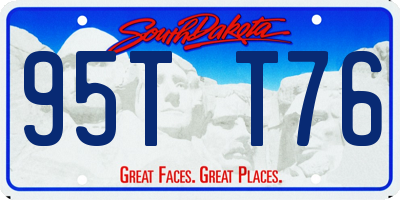 SD license plate 95TT76