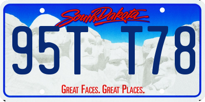 SD license plate 95TT78