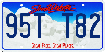 SD license plate 95TT82