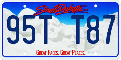 SD license plate 95TT87