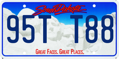 SD license plate 95TT88