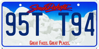 SD license plate 95TT94