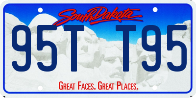 SD license plate 95TT95