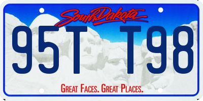 SD license plate 95TT98