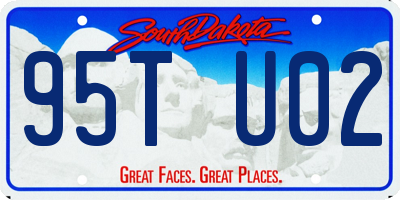 SD license plate 95TU02