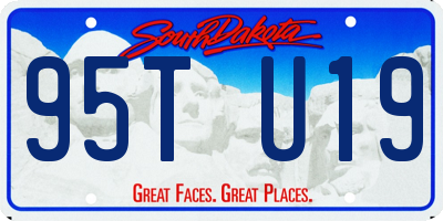 SD license plate 95TU19