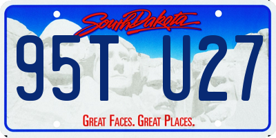 SD license plate 95TU27