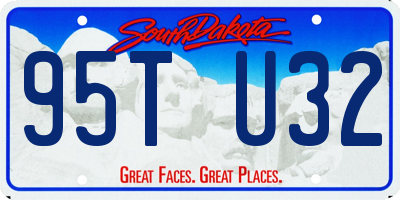 SD license plate 95TU32