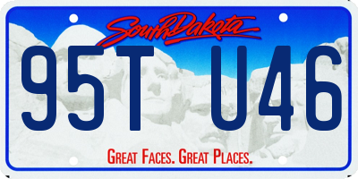 SD license plate 95TU46
