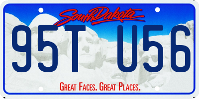 SD license plate 95TU56