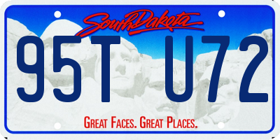 SD license plate 95TU72