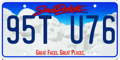 SD license plate 95TU76