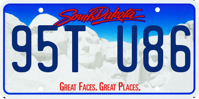 SD license plate 95TU86