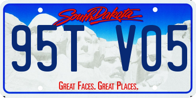 SD license plate 95TV05