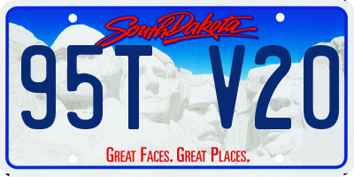 SD license plate 95TV20