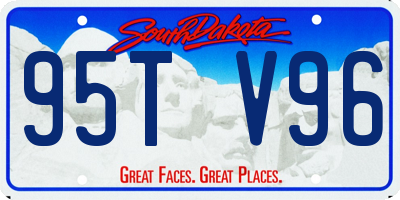 SD license plate 95TV96