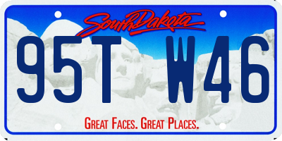 SD license plate 95TW46