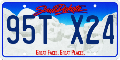 SD license plate 95TX24