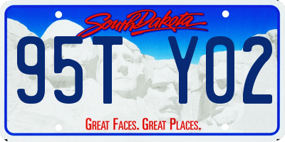 SD license plate 95TY02