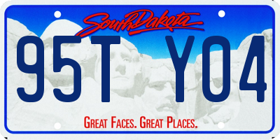 SD license plate 95TY04