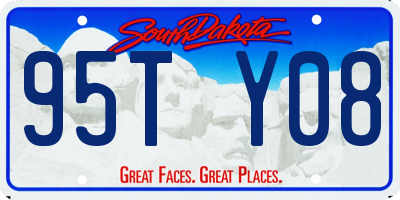 SD license plate 95TY08