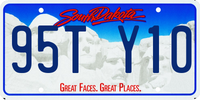 SD license plate 95TY10