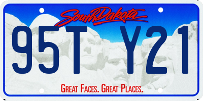 SD license plate 95TY21