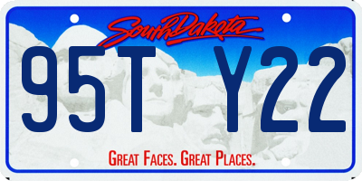 SD license plate 95TY22