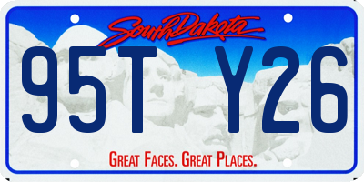 SD license plate 95TY26