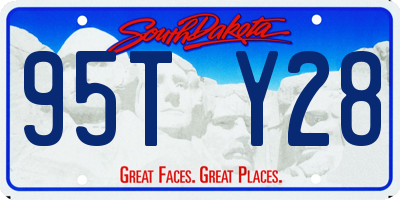 SD license plate 95TY28
