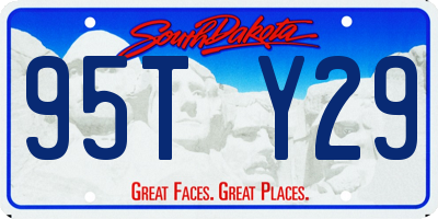SD license plate 95TY29