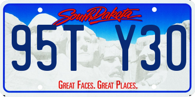 SD license plate 95TY30